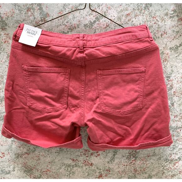 BOGO FREE! FAT FACE Womens Cotton Denim Shorts DEEP BERRY Sz 4 NWT - Picture 11 of 11